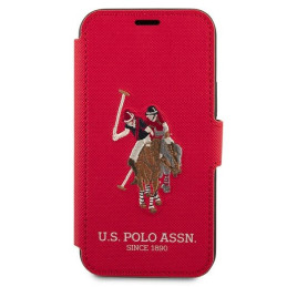 JAV Polo Assn byla Siuvinėjimo kolekcija iPhone 12 mini - raudona