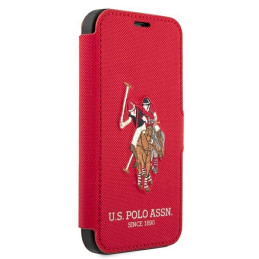 JAV Polo Assn byla Siuvinėjimo kolekcija iPhone 12 mini - raudona
