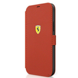Ferrari Off Track Perforuotas dėklas iPhone 12 mini - raudonas