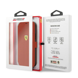 Ferrari Off Track Perforuotas dėklas iPhone 12 mini - raudonas