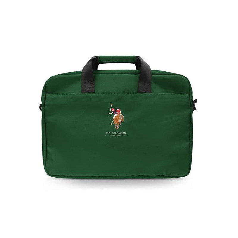JAV Polo Assn krepšys 16" nešiojamam kompiuteriui - žalia