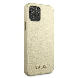 Guess Iridescent dėklas iPhone 12 Pro Max - auksinis