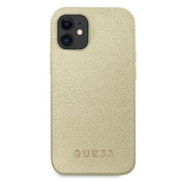 Guess Iridescent dėklas iPhone 12 mini - auksinis