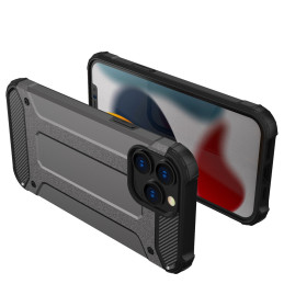 Hybrid Armor šarvuotas hibridinis dėklo dangtelis iPhone 13 Pro Max juodas