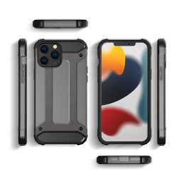 Hybrid Armor šarvuotas hibridinis dėklo dangtelis iPhone 13 Pro Max juodas