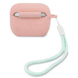 Guess Silicone Vintage dėklas, skirtas AirPods Pro – rožinė ir žalia
