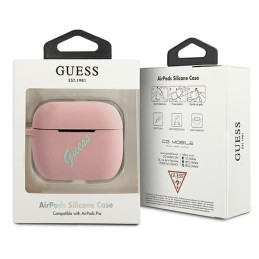 Guess Silicone Vintage dėklas, skirtas AirPods Pro – rožinė ir žalia