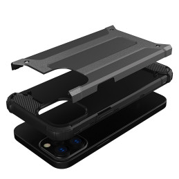 Hybrid Armor šarvuotas hibridinis dėklo dangtelis iPhone 13 Pro Max mėlynas