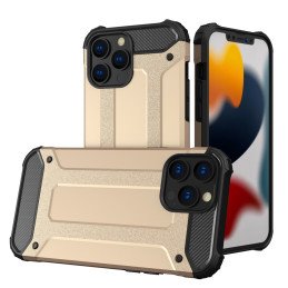 Hybrid Armor šarvuotas hibridinis dėklo dangtelis skirtas iPhone 13 Pro Max gold