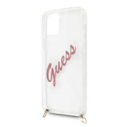 Guess Script Vintage dėklas iPhone 12 mini - rožinis