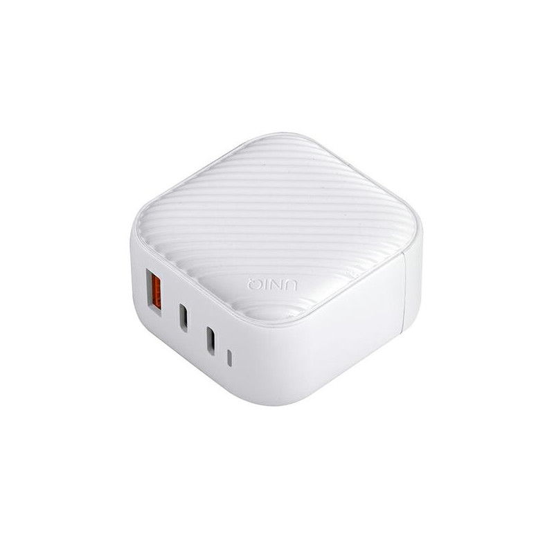 UNIQ Verge Pro 66W GaN USB-C sieninis įkroviklis - baltas