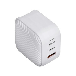UNIQ Verge Pro 66W GaN USB-C sieninis įkroviklis - baltas