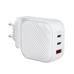 UNIQ Verge Pro 66W GaN USB-C sieninis įkroviklis - baltas