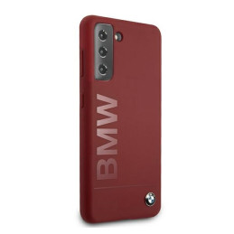 BMW Silicone Signature Logo dėklas, skirtas Samsung Galaxy S21+ - raudonas