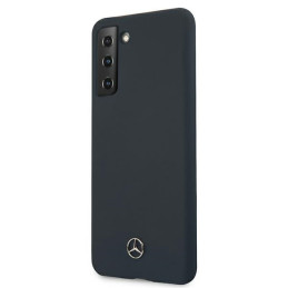 Mercedes Silicone Line dėklas Samsung Galaxy S21 - mėlynas
