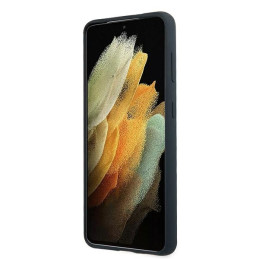 Mercedes Silicone Line dėklas Samsung Galaxy S21 - mėlynas