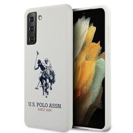 JAV Polo Assn byla „Samsung Galaxy S21+“ silikoninis logotipas – baltas