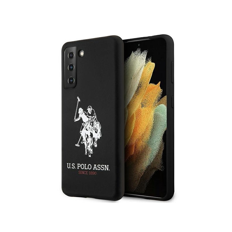 JAV Polo Assn byla „Samsung Galaxy S21“ silikoninis logotipas – juodas