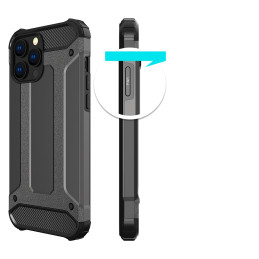 Hybrid Armor šarvuotas hibridinis dėklas, dangtelis iPhone 13 Pro, mėlynas