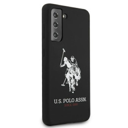 JAV Polo Assn byla „Samsung Galaxy S21“ silikoninis logotipas – juodas
