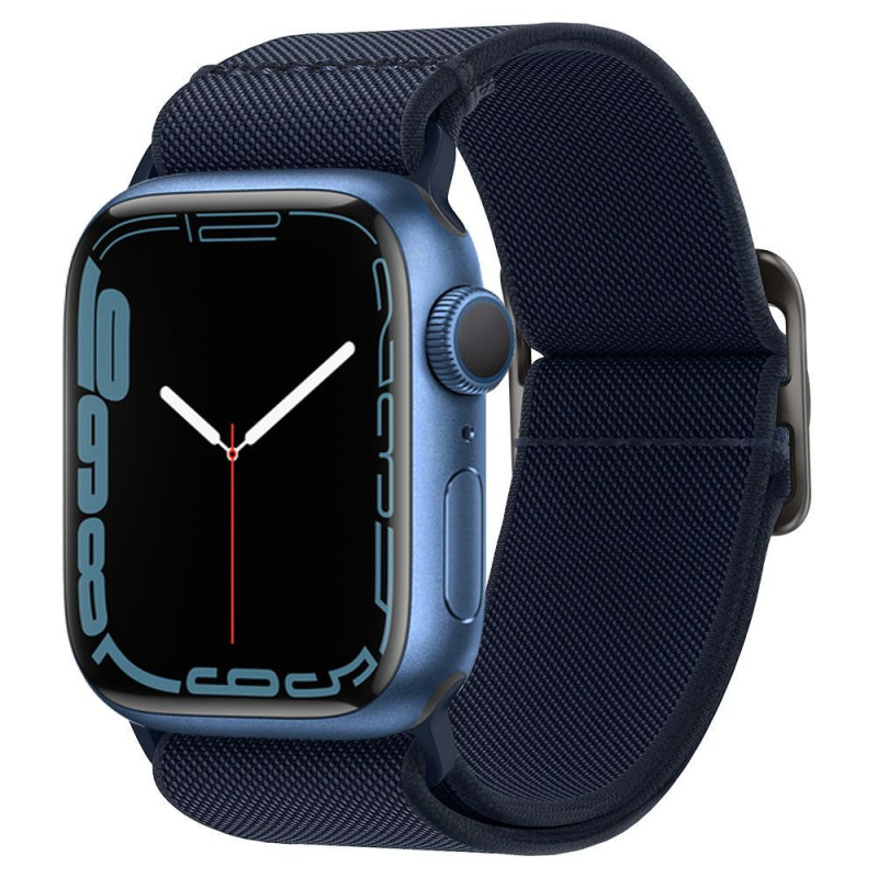 „Spigen Fit Lite“ dirželis, skirtas Apple Watch 4/ 5/ 6/ 7/ 8/ 9/ SE/ Ultra (42/ 44/ 45/ 49 mm) – tamsiai mėlynas