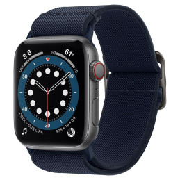 „Spigen Fit Lite“ dirželis, skirtas Apple Watch 4/ 5/ 6/ 7/ 8/ 9/ SE/ Ultra (42/ 44/ 45/ 49 mm) – tamsiai mėlynas