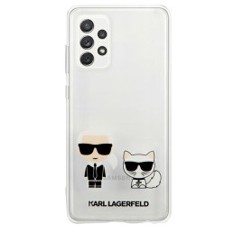Karl Lagerfeld Karl&Choupette dėklas Samsung Galaxy A72 - skaidrus