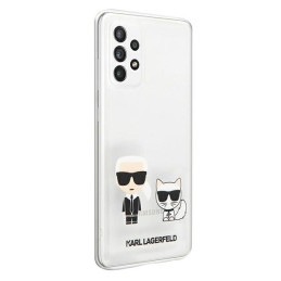 Karl Lagerfeld Karl&Choupette dėklas Samsung Galaxy A72 - skaidrus