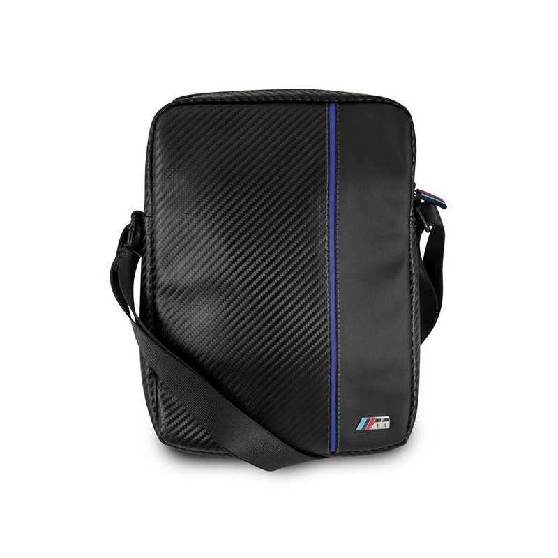 BMW Carbon / Blue Stripe krepšys 10" planšetei - juodas