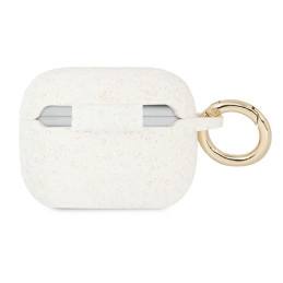 Guess Silicone Glitter dėklas, skirtas AirPods Pro – baltas