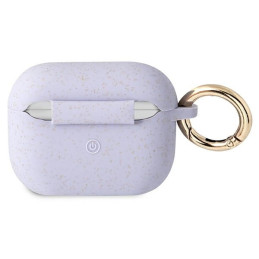 Guess Silicone Glitter dėklas, skirtas AirPods Pro – violetinis