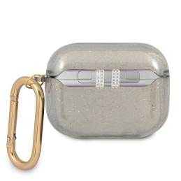 Guess Glitter Collection dėklas, skirtas AirPods Pro - juodas
