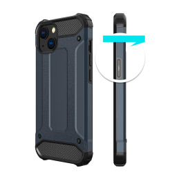 Hybrid Armor šarvuotas hibridinis dėklas, dangtelis iPhone 13 mini, sidabrinis