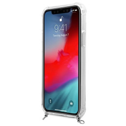 Guess 4G Silver Chain dėklas iPhone 12 / iPhone 12 Pro - skaidrus