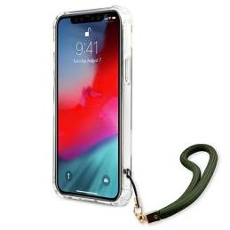 Guess Camo Collection dėklas, skirtas iPhone 12 / iPhone 12 Pro - žalias