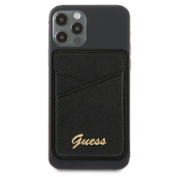 MagSafe Guess Saffiano piniginė - juoda