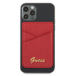 MagSafe Guess Saffiano piniginė - raudona