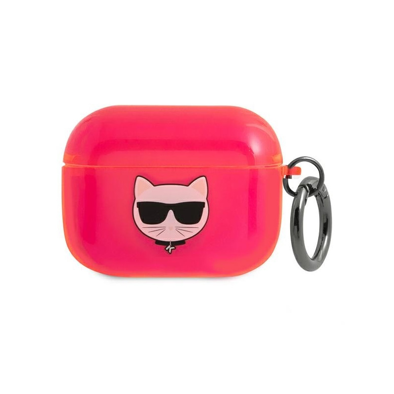 Karl Lagerfeld Choupette dėklas, skirtas AirPods Pro – rožinis
