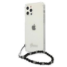 Guess Black Pearl dėklas, skirtas iPhone 12 / iPhone 12 Pro - skaidrus