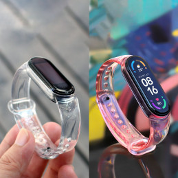 Keičiama silikoninė apyrankės apyrankė apyrankė skirta Xiaomi Mi Band 6/ 5 Blue