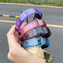 Keičiama silikoninė apyrankės apyrankė apyrankė skirta Xiaomi Mi Band 6/ 5 Blue