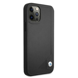 BMW Leather Deboss dėklas iPhone 12 / iPhone 12 Pro - juodas