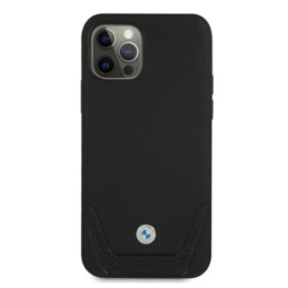 BMW odinis perforuotas dėklas iPhone 12 / iPhone 12 Pro - juodas