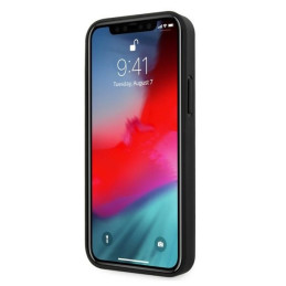 BMW odinis perforuotas dėklas iPhone 12 / iPhone 12 Pro - juodas