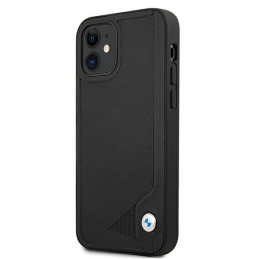 BMW Leather Deboss dėklas iPhone 12 mini - juodas