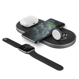UNIQ Aereo Plus 3in1 30W indukcinis įkroviklis - juodas