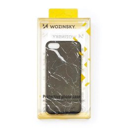 Wozinsky Marble gelio dėklas marmurinis dangtelis iPhone 13 Pro Max juodas