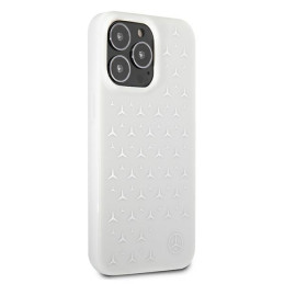 Mercedes Silver Stars Pattern dėklas, skirtas iPhone 13 Pro / iPhone 13 - baltas