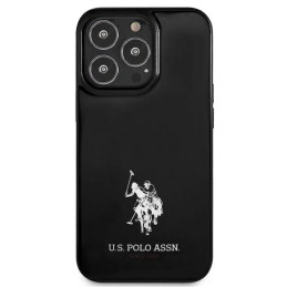JAV Polo Assn byla Horses Logotipas iPhone 13 Pro / iPhone 13 - juodas