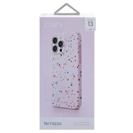 Uniq Coehl Terrazzo dėklas, skirtas iPhone 13 Pro / iPhone 13 - rožinis